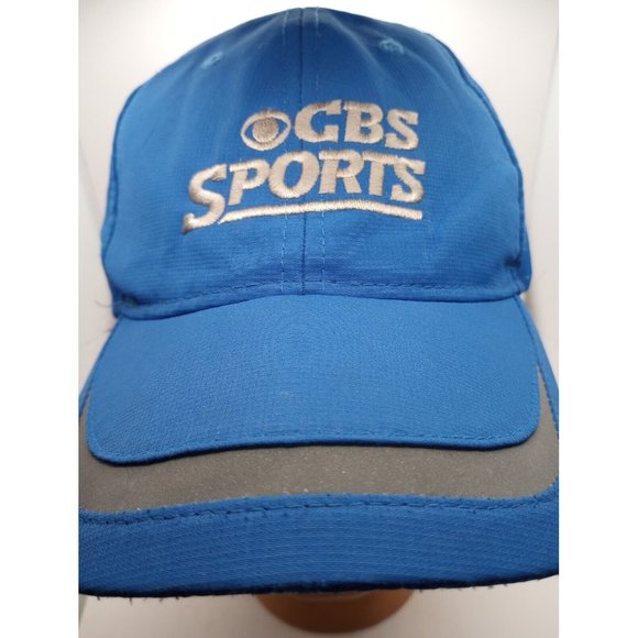 CBS Sports Hat  Adjustable Blue Baseball journalist Cap Embroidered Broadcasting - Picture 2 of 8